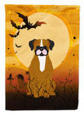 Halloween Flashy Fawn Boxer Garden Flag Mailbox Decorative Yard Banner Outside Patio Artwork for Flower Beds, Garden Size, Multicolor