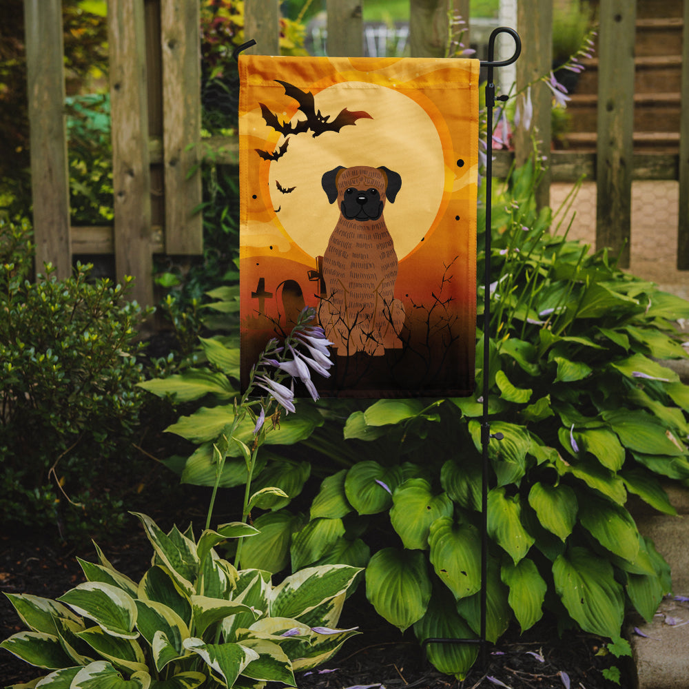 Halloween Brindle Boxer Garden Flag Mailbox Decorative Yard Banner Outside Patio Artwork for Flower Beds, Garden Size, Multicolor