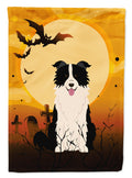 Halloween Border Collie Black White Garden Flag Mailbox Decorative Yard Banner Outside Patio Artwork for Flower Beds, Garden Size, Multicolor