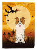 Halloween Border Collie Red White Garden Flag Mailbox Decorative Yard Banner Outside Patio Artwork for Flower Beds, Garden Size, Multicolor