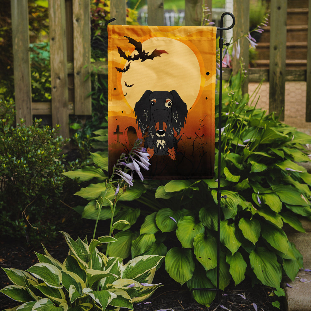 Halloween Wire Haired Dachshund Dapple Garden Flag Mailbox Decorative Yard Banner Outside Patio Artwork for Flower Beds, Garden Size, Multicolor
