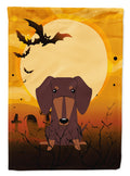 Halloween Dachshund Chocolate Garden Flag Mailbox Decorative Yard Banner Outside Patio Artwork for Flower Beds, Garden Size, Multicolor