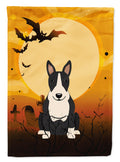 Halloween Bull Terrier Black White Garden Flag Mailbox Decorative Yard Banner Outside Patio Artwork for Flower Beds, Garden Size, Multicolor