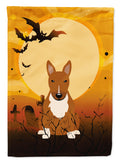 Halloween Bull Terrier Red Garden Flag Mailbox Decorative Yard Banner Outside Patio Artwork for Flower Beds, Garden Size, Multicolor