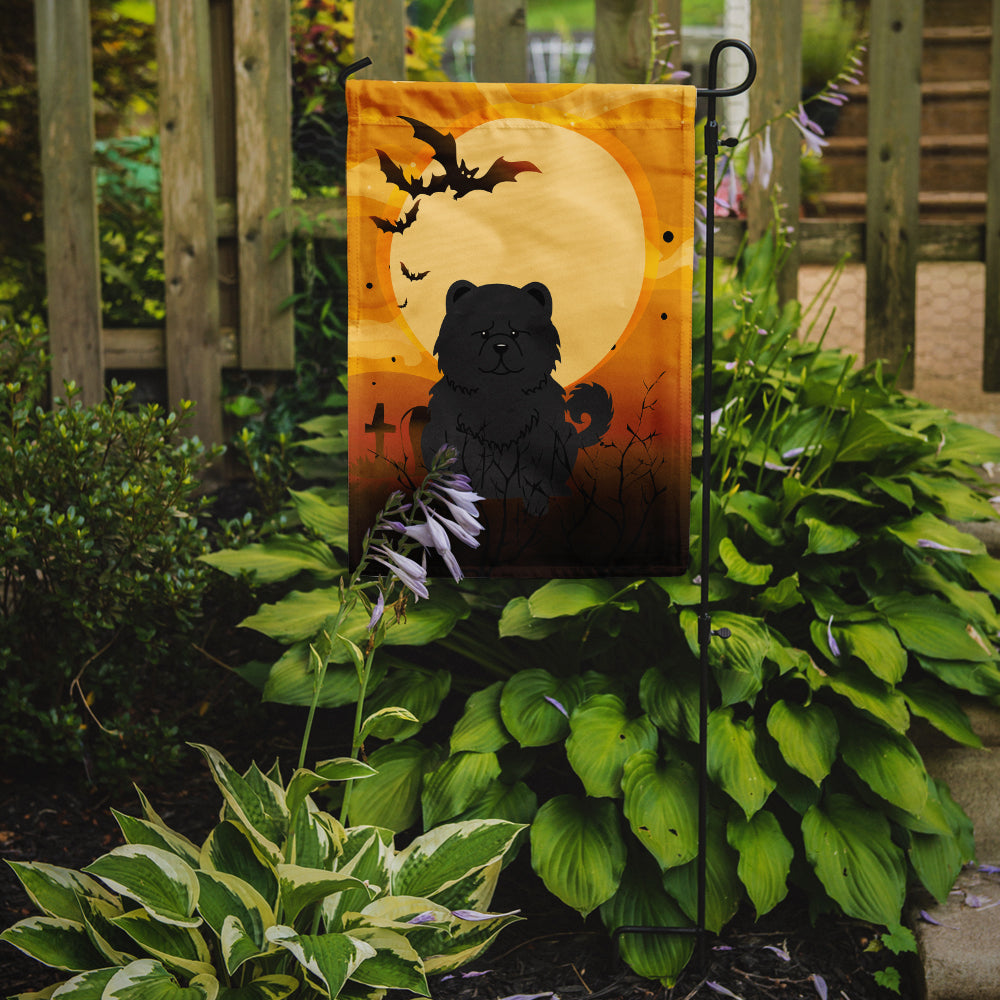Halloween Chow Chow Black Garden Flag Mailbox Decorative Yard Banner Outside Patio Artwork for Flower Beds, Garden Size, Multicolor