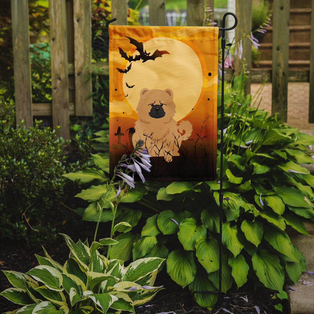 Halloween Chow Chow Cream Garden Flag Mailbox Decorative Yard Banner Outside Patio Artwork for Flower Beds, Garden Size, Multicolor