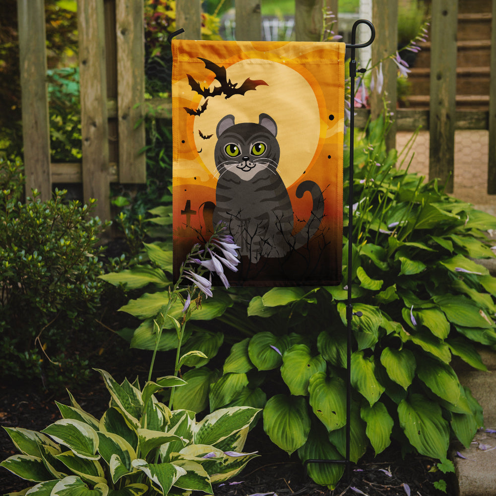 Halloween American Curl Cat Garden Flag Mailbox Decorative Yard Banner Outside Patio Artwork for Flower Beds, Garden Size, Multicolor