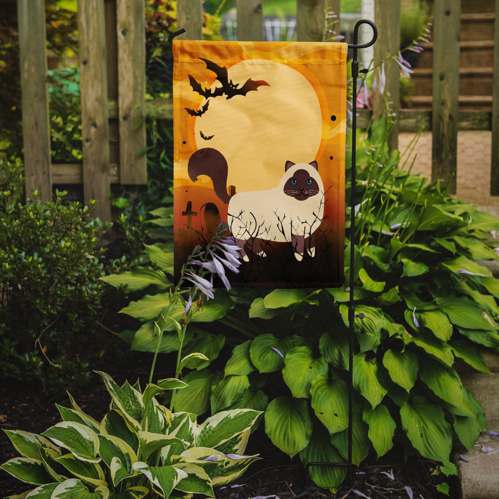 Halloween Birman Cat Garden Flag Mailbox Decorative Yard Banner Outside Patio Artwork for Flower Beds, Garden Size, Multicolor
