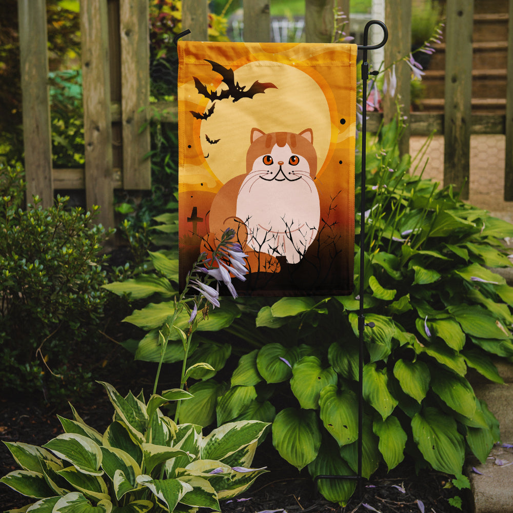 Halloween Exotic Shorthair Cat Garden Flag Mailbox Decorative Yard Banner Outside Patio Artwork for Flower Beds, Garden Size, Multicolor