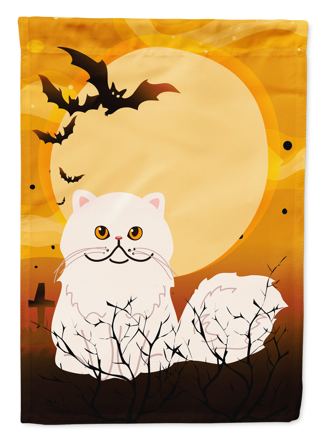 Halloween Persian Cat Garden Flag Mailbox Decorative Yard Banner Outside Patio Artwork for Flower Beds, Garden Size, Multicolor