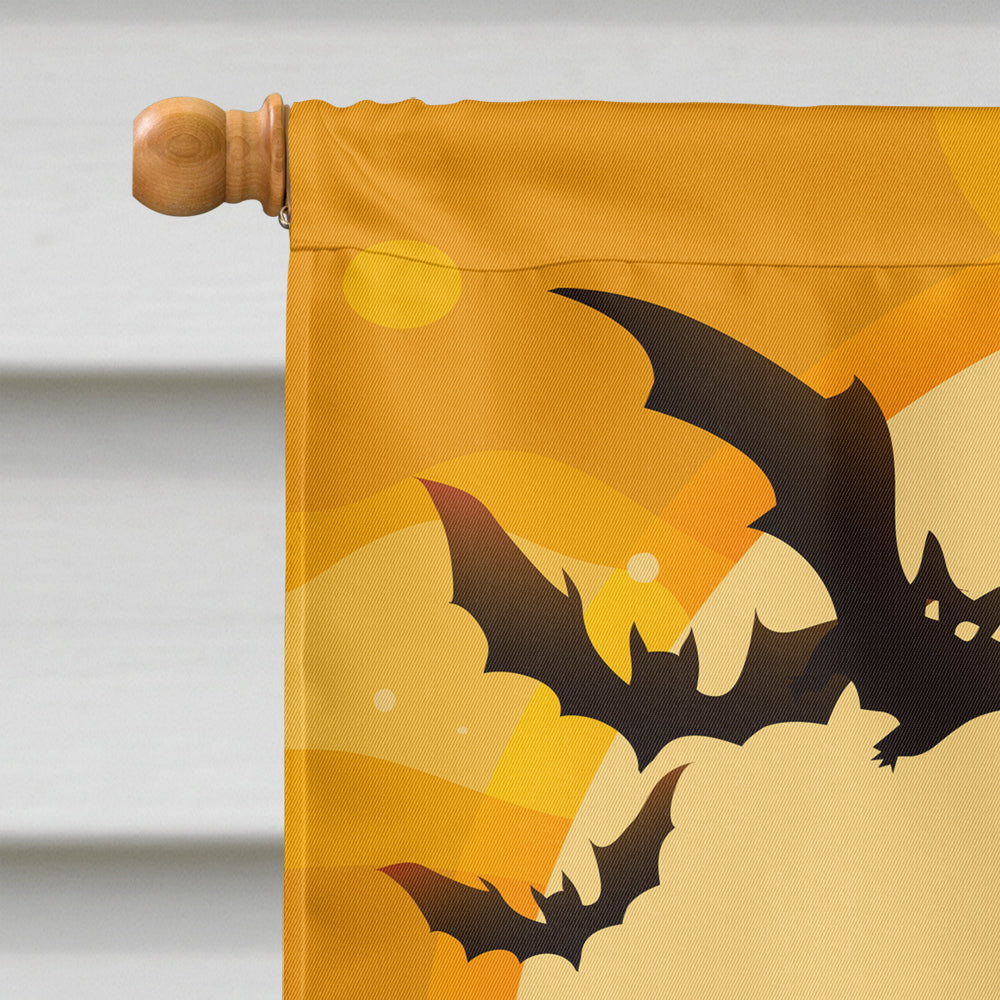Halloween Russian Blue Cat House Flag 28x40 Porch Sleeve Pole Decorative Outside Yard Banner Artwork Wall Hanging, Polyester