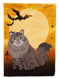 Halloween Siberian Cat Garden Flag Mailbox Decorative Yard Banner Outside Patio Artwork for Flower Beds, Garden Size, Multicolor