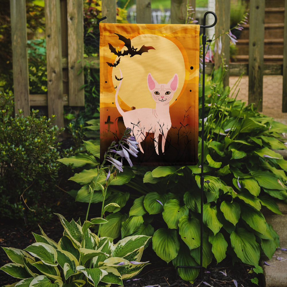 Halloween Sphynx Cat Garden Flag Mailbox Decorative Yard Banner Outside Patio Artwork for Flower Beds, Garden Size, Multicolor