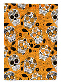 Day of the Dead Orange Garden Flag Mailbox Decorative Yard Banner Outside Patio Artwork for Flower Beds, Garden Size, Multicolor