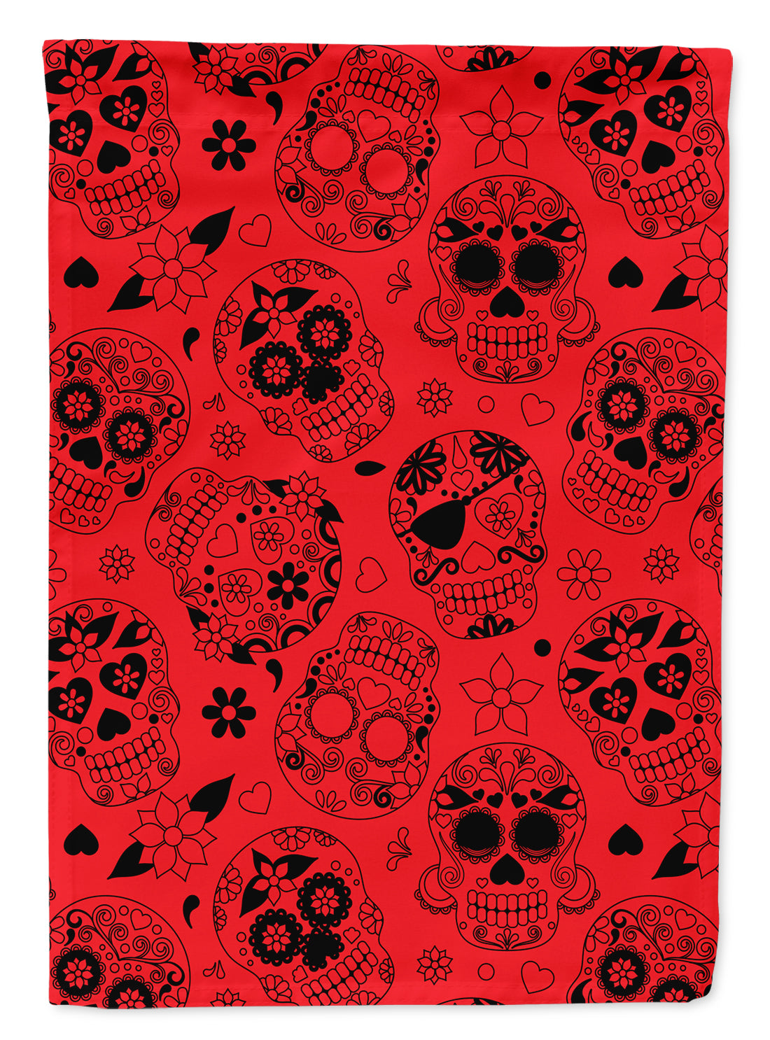 Day of the Dead Red Garden Flag Mailbox Decorative Yard Banner Outside Patio Artwork for Flower Beds, Garden Size, Multicolor