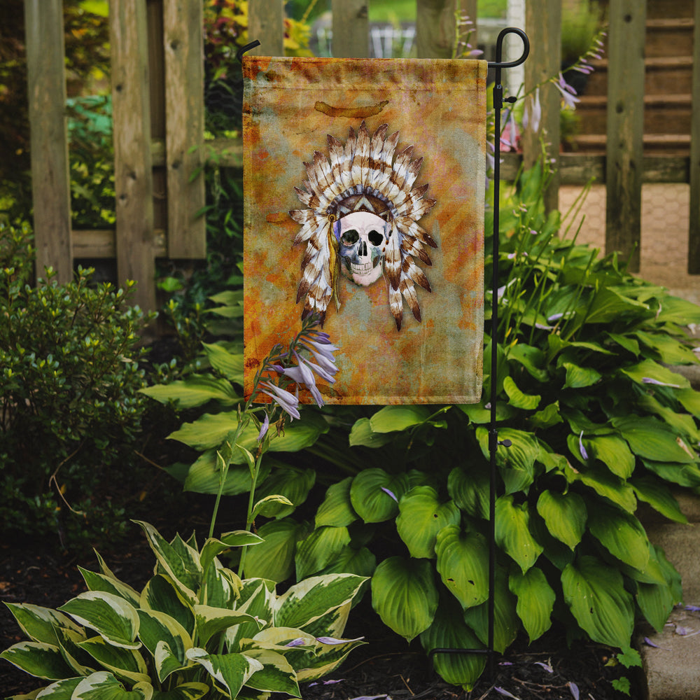 Day of the Dead Indian Skull Garden Flag Mailbox Decorative Yard Banner Outside Patio Artwork for Flower Beds, Garden Size, Multicolor