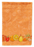 Fruits and Vegetables in Orange Garden Flag Mailbox Decorative Yard Banner Outside Patio Artwork for Flower Beds, Garden Size, Multicolor