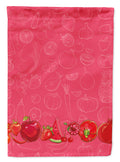 Fruits and Vegetables in Red Garden Flag Mailbox Decorative Yard Banner Outside Patio Artwork for Flower Beds, Garden Size, Multicolor