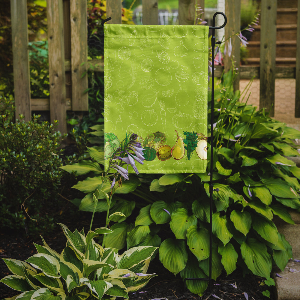 Fruits and Vegetables in Green Garden Flag Mailbox Decorative Yard Banner Outside Patio Artwork for Flower Beds, Garden Size, Multicolor