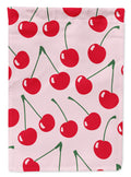 Cherries on Pink Garden Flag Mailbox Decorative Yard Banner Outside Patio Artwork for Flower Beds, Garden Size, Multicolor