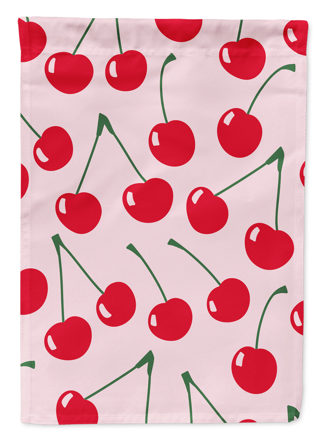 Cherries on Pink Garden Flag Mailbox Decorative Yard Banner Outside Patio Artwork for Flower Beds, Garden Size, Multicolor