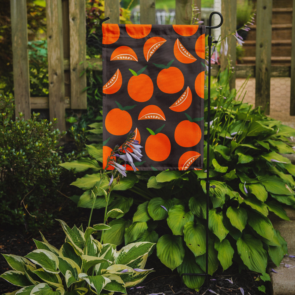 Oranges on Gray Garden Flag Mailbox Decorative Yard Banner Outside Patio Artwork for Flower Beds, Garden Size, Multicolor