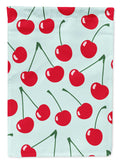 Cherries on Blue Garden Flag Mailbox Decorative Yard Banner Outside Patio Artwork for Flower Beds, Garden Size, Multicolor