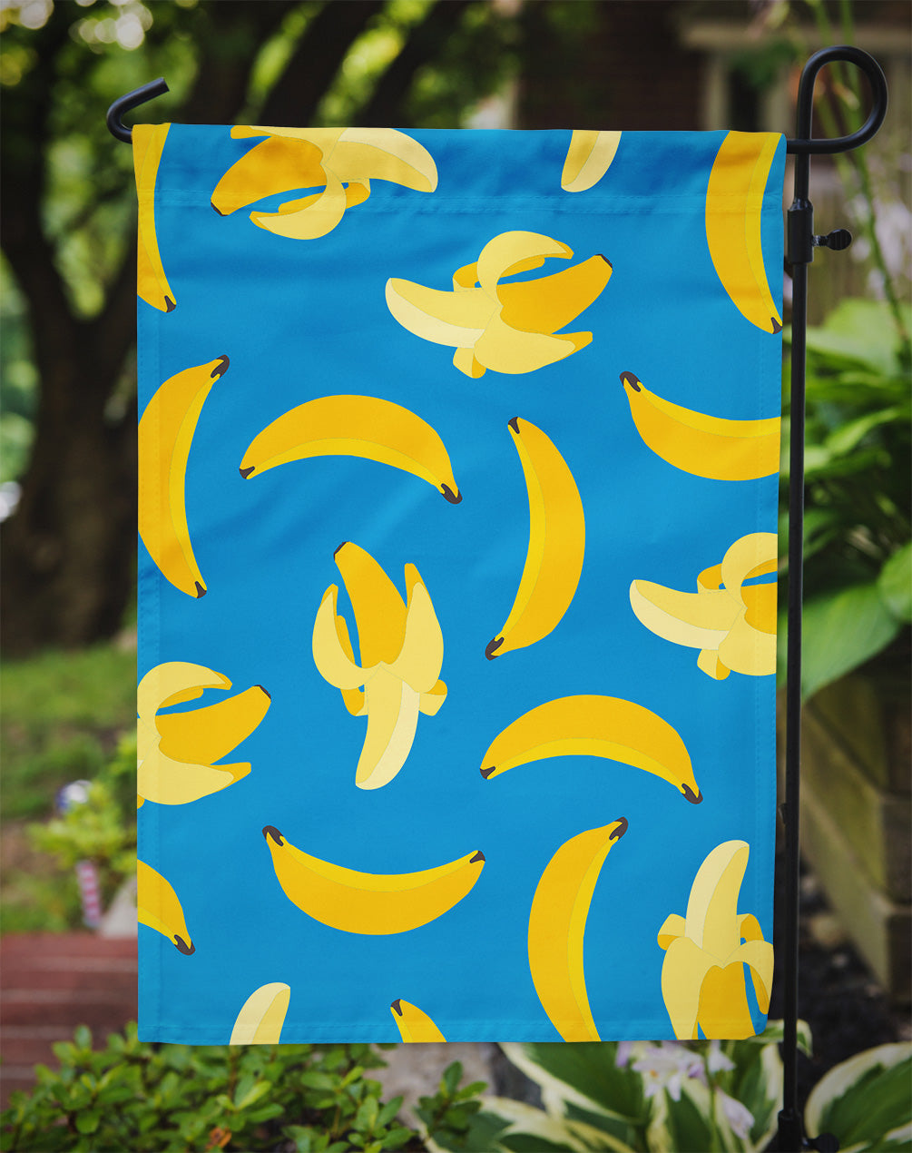 Bananas on Blue Garden Flag Mailbox Decorative Yard Banner Outside Patio Artwork for Flower Beds, Garden Size, Multicolor