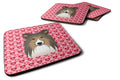 Sheltie Hearts Foam Coaster  BB5312FC