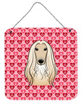 Afghan Hound Wall or Door Hanging Prints Aluminum Metal Sign Kitchen Wall Bar Bathroom Plaque Home Decor, 6x6, Multicolor