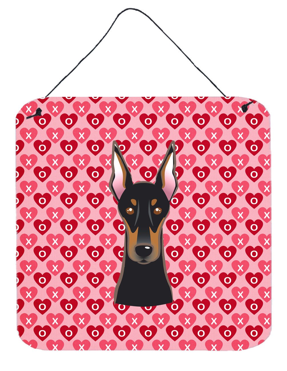 Doberman Pinscher Wall or Door Hanging Prints Aluminum Metal Sign Kitchen Wall Bar Bathroom Plaque Home Decor, 6x6, Multicolor