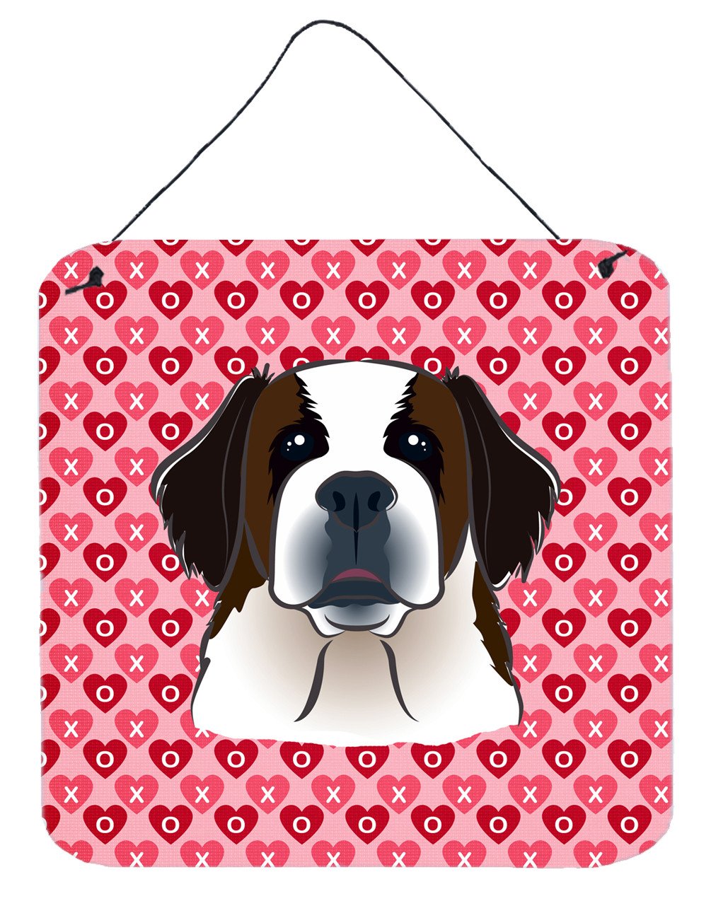 Saint Bernard Hearts Wall or Door Hanging Prints BB5316DS66
