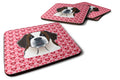 Saint Bernard Hearts Foam Coaster  BB5316FC