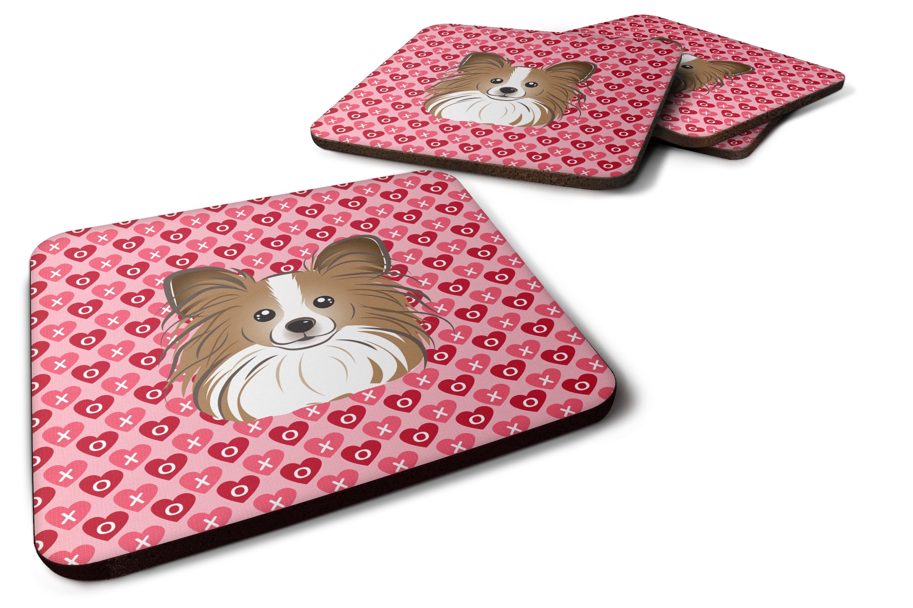 Papillon Hearts Foam Coaster  BB5318FC