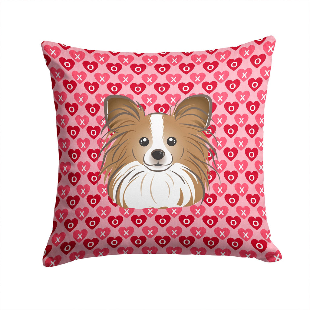 Papillon Hearts Throw Pillow - 14x14 Decorative Pillow – Art for Your Home & Patio BB5318PW1414