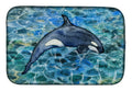 Killer Whale Orca #2 Dish Drying Mat Absorbent Dish Drying Mat Pad for Kitchen Counter Dish Drainer Mat for Countertop, 14 x 21", Multicolor