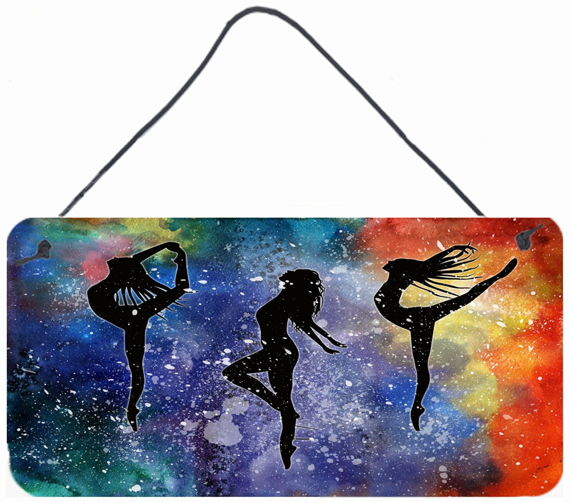 Dancers Wall or Door Hanging Prints Aluminum Metal Sign Kitchen Wall Bar Bathroom Plaque Home Decor, 8HX12W, Multicolor