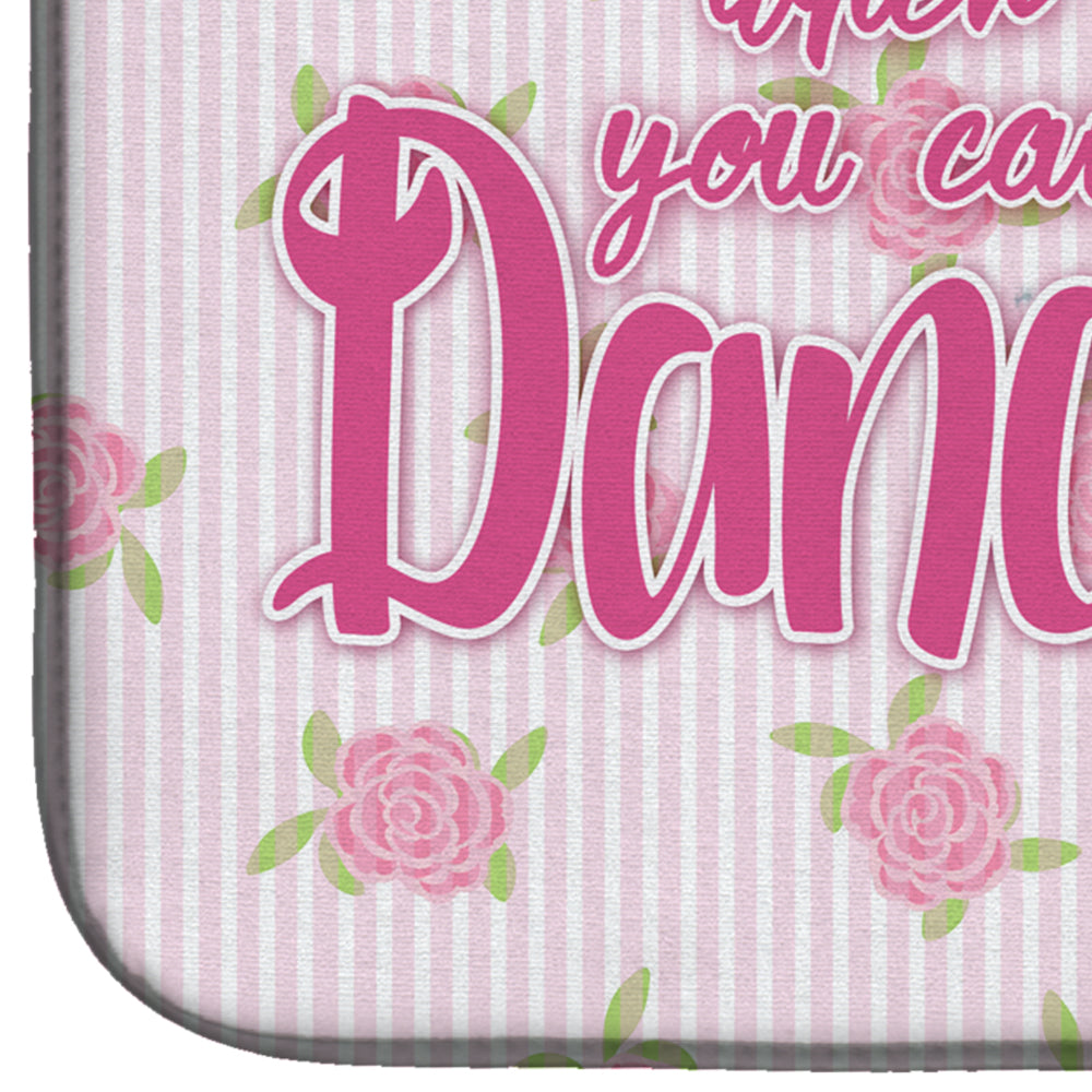Ballet African American Pigtails Dish Drying Mat Absorbent Dish Drying Mat Pad for Kitchen Counter Dish Drainer Mat for Countertop, 14 x 21", Multicolor