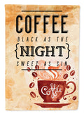 Black Coffee Sign Garden Flag Mailbox Decorative Yard Banner Outside Patio Artwork for Flower Beds, Garden Size, Multicolor