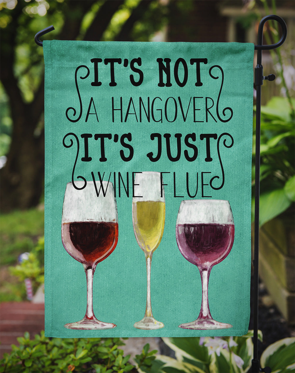 Wine Flue Sign Garden Flag Mailbox Decorative Yard Banner Outside Patio Artwork for Flower Beds, Garden Size, Multicolor