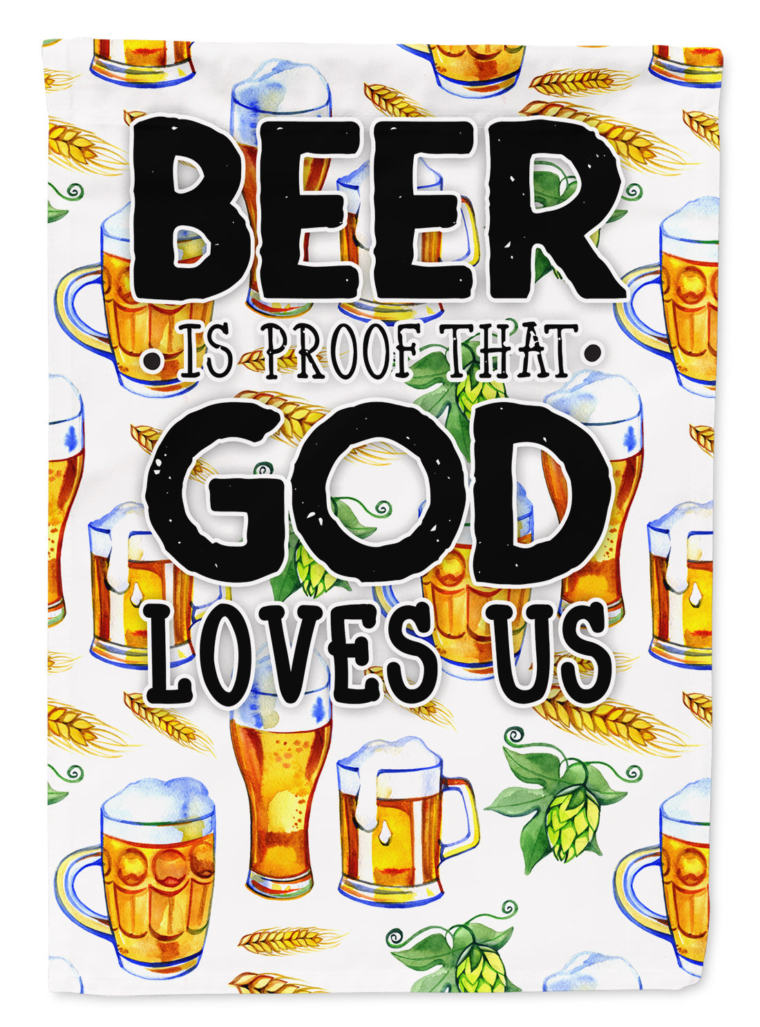 Beer is Proof God Loves You Garden Flag Mailbox Decorative Yard Banner Outside Patio Artwork for Flower Beds, Garden Size, Multicolor
