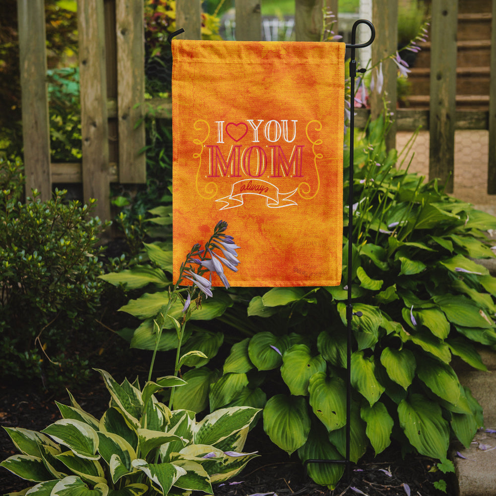 I Love you Mom Garden Flag Mailbox Decorative Yard Banner Outside Patio Artwork for Flower Beds, Garden Size, Multicolor