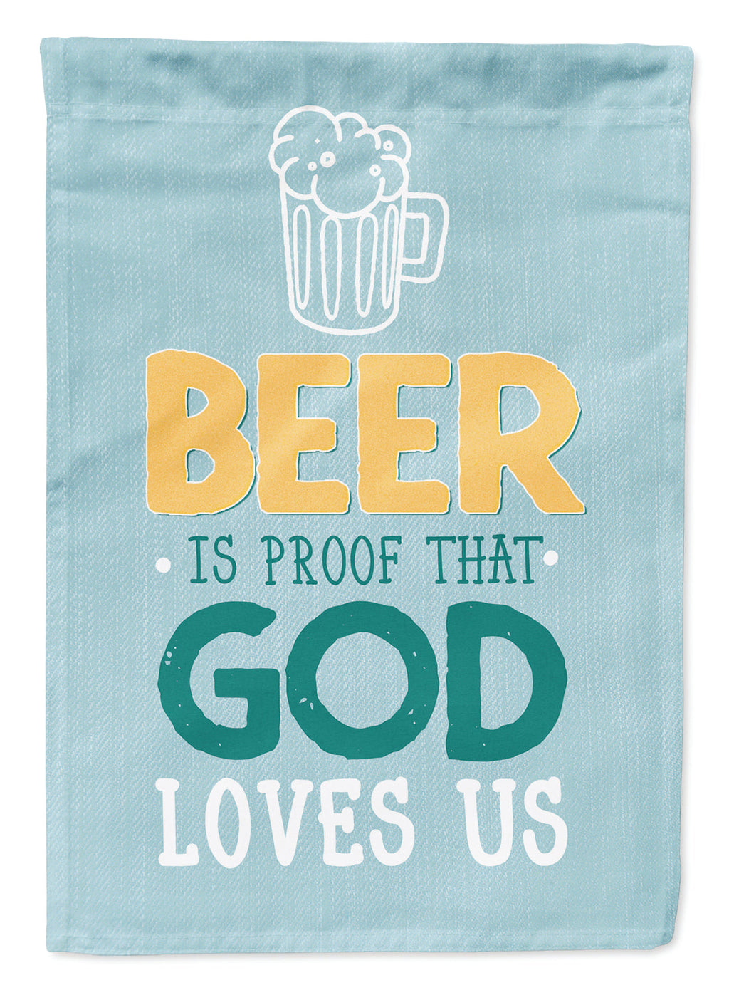 Beer is Proof God Loves You Garden Flag Mailbox Decorative Yard Banner Outside Patio Artwork for Flower Beds, Garden Size, Multicolor