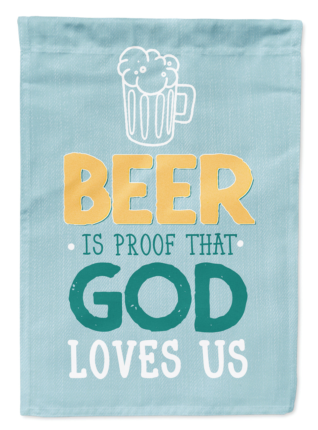 Beer is Proof God Loves You Garden Flag Mailbox Decorative Yard Banner Outside Patio Artwork for Flower Beds, Garden Size, Multicolor