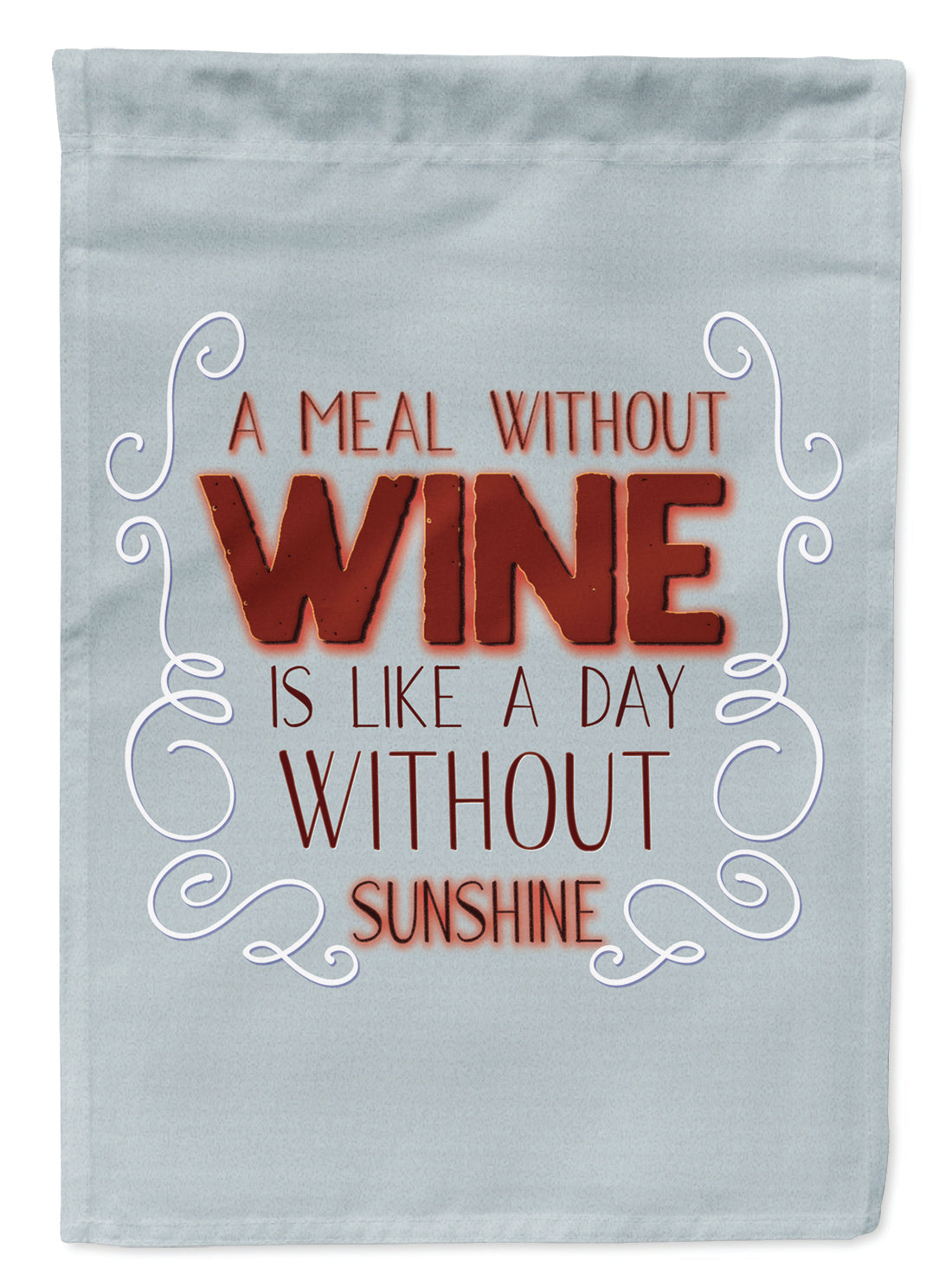 A Meal Without Wine Garden Flag Mailbox Decorative Yard Banner Outside Patio Artwork for Flower Beds, Garden Size, Multicolor