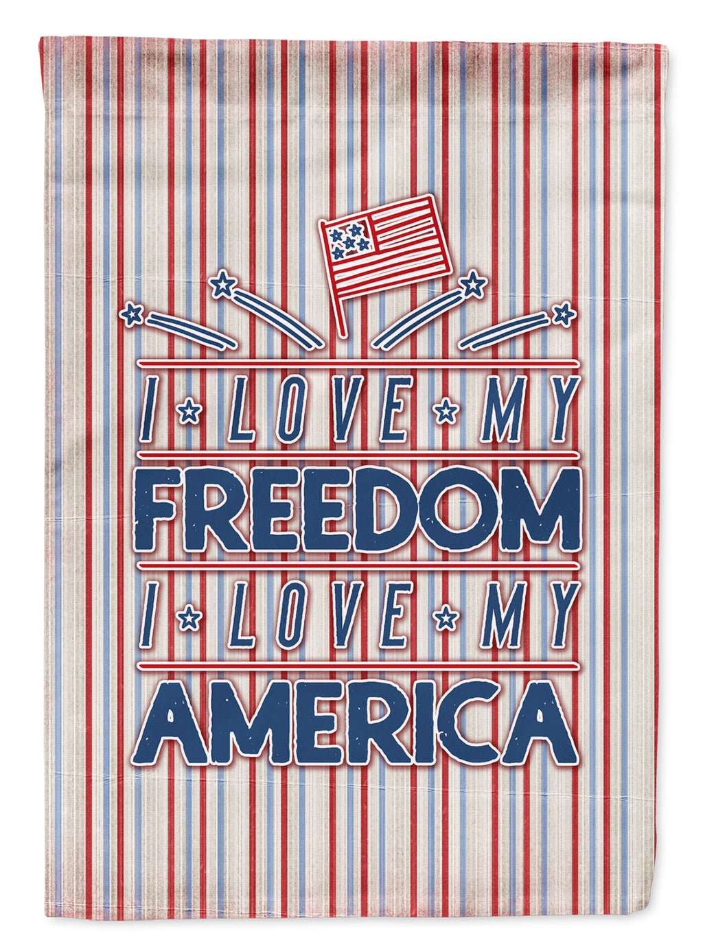 Freedom I Love America Garden Flag Mailbox Decorative Yard Banner Outside Patio Artwork for Flower Beds, Garden Size, Multicolor