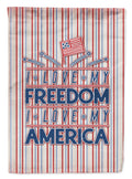Freedom I Love America Garden Flag Mailbox Decorative Yard Banner Outside Patio Artwork for Flower Beds, Garden Size, Multicolor