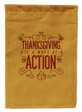 Thanksgiving is Action Garden Flag Mailbox Decorative Yard Banner Outside Patio Artwork for Flower Beds, Garden Size, Multicolor