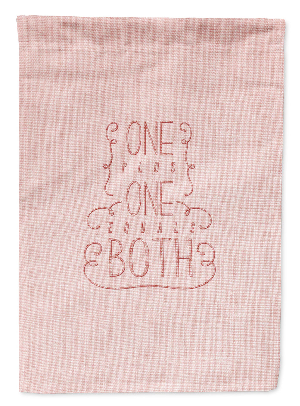 One Plus One Equals Both Garden Flag Mailbox Decorative Yard Banner Outside Patio Artwork for Flower Beds, Garden Size, Multicolor