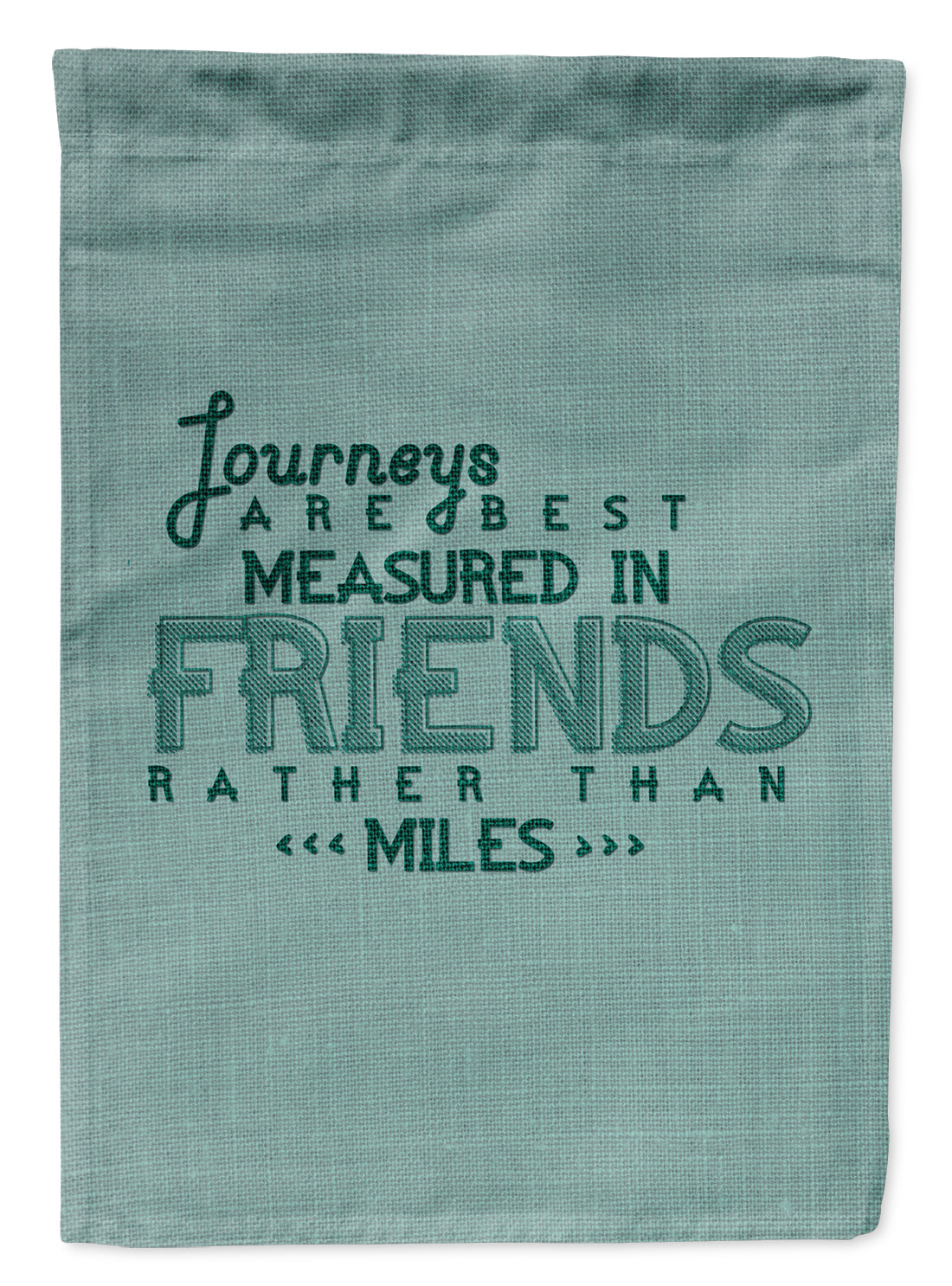 Journeys Are Measured in Friends Garden Flag Mailbox Decorative Yard Banner Outside Patio Artwork for Flower Beds, Garden Size, Multicolor